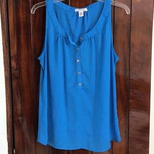 Kenneth Cole tank.  Size L.  Azure blue.